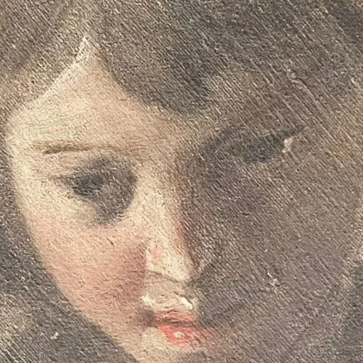Dettagli della tela di Mattia Preti "Il Patrocinio di Santa Barbara"